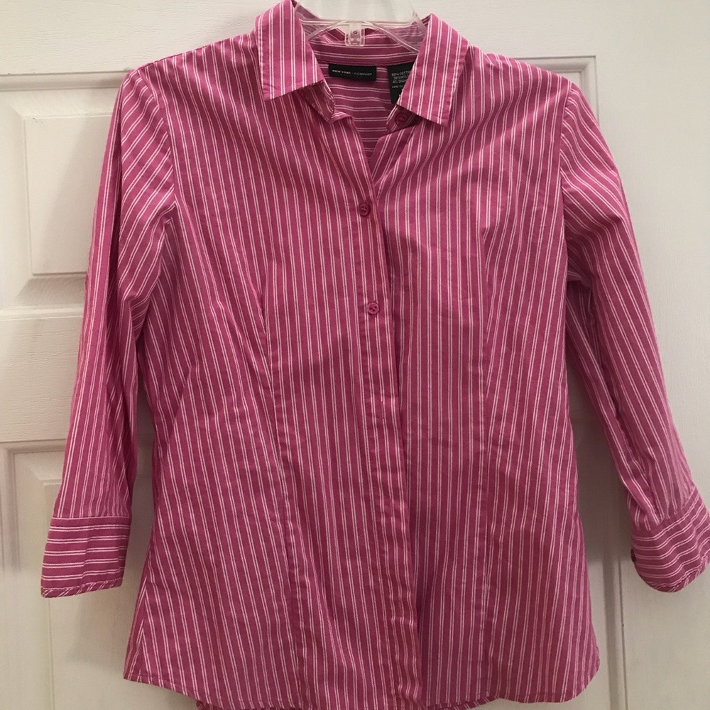 Pink Stripe Top